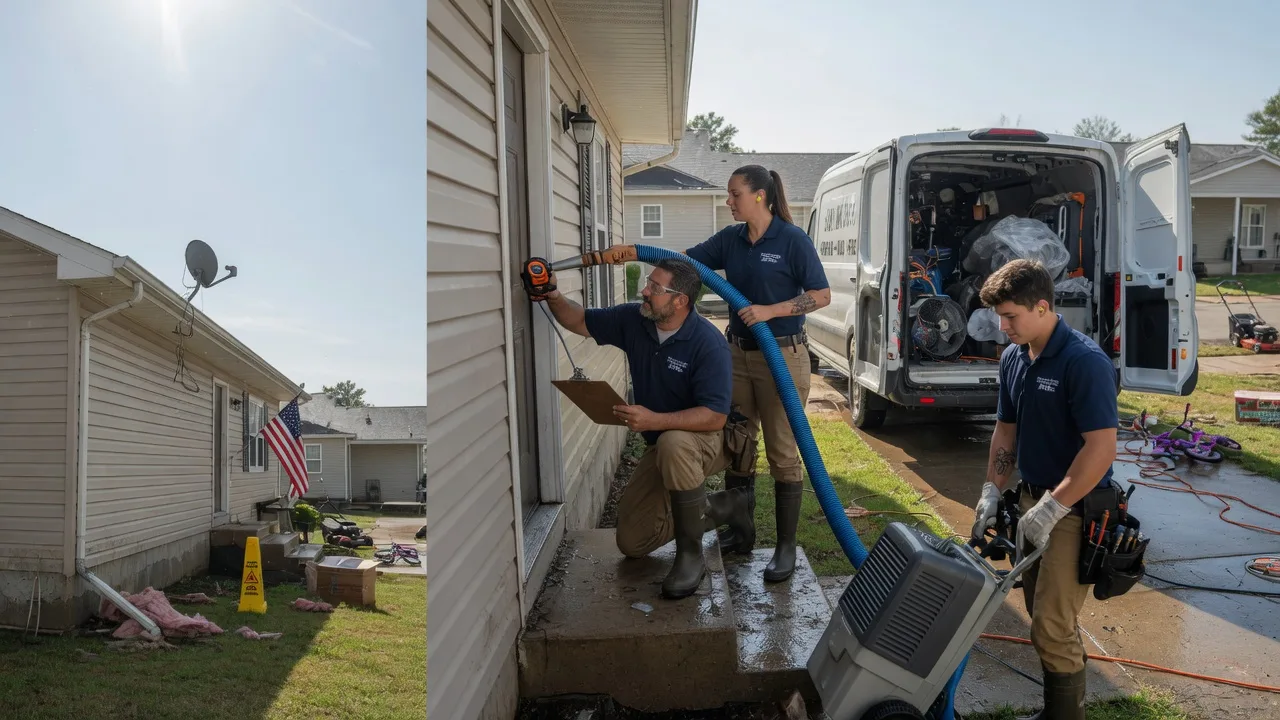 Ceiling Water Damage Restoration in Hallsville, TX near me